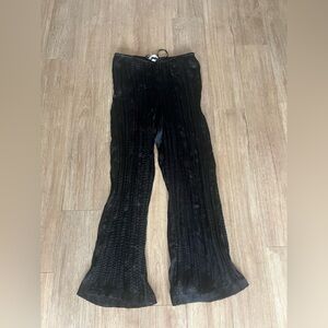 H&M Ladies Crinkle Pant - Size M/ Black